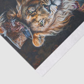 Papier Mousseline Roi de la Jungle12 (Détail)