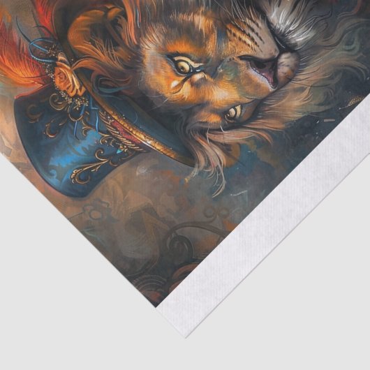 Papier Mousseline Roi de la Jungle16 (Détail)