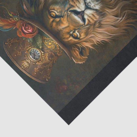 Papier Mousseline Roi de la Jungle18 (Détail)