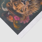 Papier Mousseline Roi de la Jungle2 (Détail)