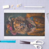 Papier Mousseline Roi de la Jungle2 (Artisanat)