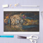 Papier Mousseline Roi de la Jungle3 (Artisanat)