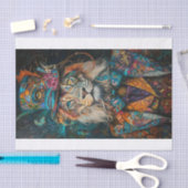 Papier Mousseline Roi de la Jungle4 (Artisanat)