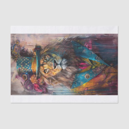 Papier Mousseline Roi de la Jungle6 (Recto)