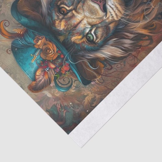 Papier Mousseline Roi de la Jungle8 (Détail)