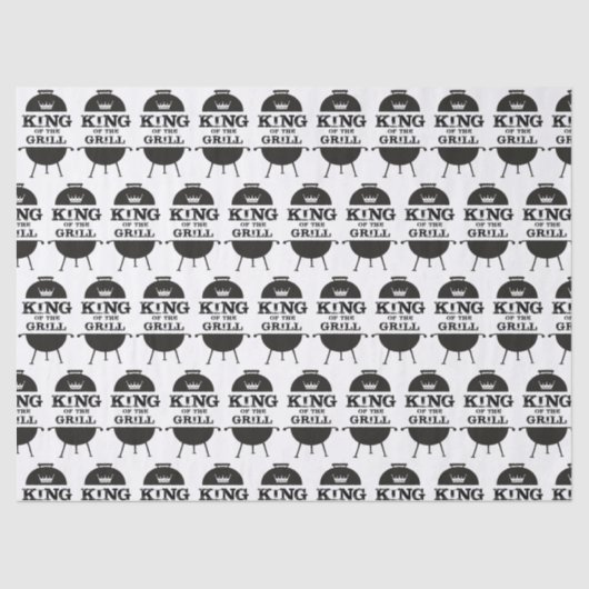 Papier Mousseline Roi Du Grill, Couronne Blanche Noire (Recto)