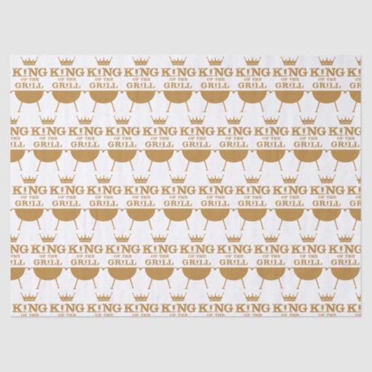 Papier Mousseline Roi Du Grill, Or (Recto)