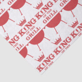 Papier Mousseline Roi Du Grill, Rouge (Détail)