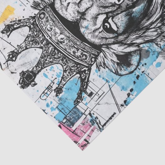Papier Mousseline Roi Lion5 (Détail)