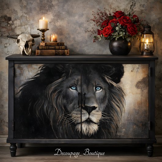 Papier Mousseline Roi Lion Découpage