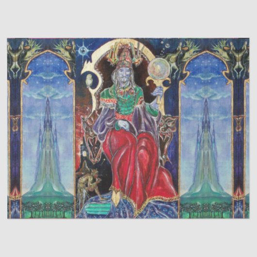 Papier Mousseline Roi magicien NEUROMANCER, Imaginaire (Recto)