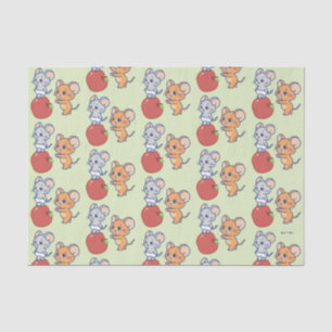 Papier Mousseline Rollage Anime Tuffy et Jerry Apple