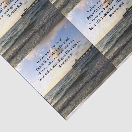 PAPIER MOUSSELINE ROMAINS 8:28 BIBLE (Détail)