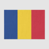 Papier Mousseline Romania tissue paper, Romanian Flag tissue paper (Recto)