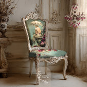 Papier Mousseline Romantic Florals Sage Green Lady & a Parasol Art