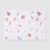 Papier Mousseline Romantic Pink Rose Petals Floral Bridal Shower (Recto)