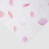 Papier Mousseline Romantic Pink Rose Petals Floral Bridal Shower (Détail)