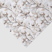 Papier Mousseline Romantic Pretty White Flowering Tree Wedding (Détail)