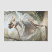 Papier Mousseline Romantique Ballerina Dance Forêt Découpage (Recto)