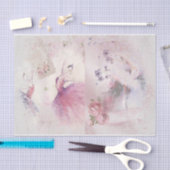 Papier Mousseline Romantique Ballerina Design Series 3 (Artisanat)