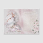 Papier Mousseline Romantique Ballerina Design Series 5 (Recto)