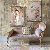 Papier Mousseline Romantique Dusty Rose rose & beige Peony floral