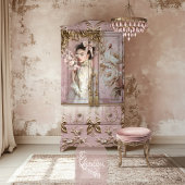 Papier Mousseline Romantique Dusty Rose rose & beige Peony floral