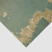 Papier Mousseline Romantique Emerald et Gold Design Series 1