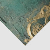 Papier Mousseline Romantique Emerald et Gold Design Series 3 (Détail)
