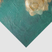 Papier Mousseline Romantique Emerald et Gold Design Series 4 (Détail)