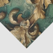 Papier Mousseline Romantique Emerald et Gold Design Series 6 (Détail)
