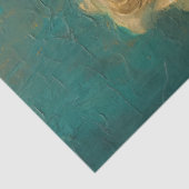 Papier Mousseline Romantique émeraude et conception d'or série 11 (Détail)