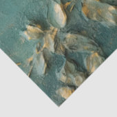 Papier Mousseline Romantique émeraude et conception d'or série 15 (Détail)