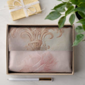 Papier Mousseline Romantique Rose et Or Design Series 16 (Cadeau)