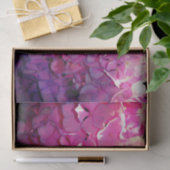 Papier Mousseline Romantique rose floral élégant hydrangeas (Cadeau)