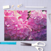 Papier Mousseline Romantique rose floral élégant hydrangeas (Artisanat)