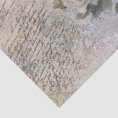 Papier Mousseline Romantique Rose Florals Vieux découpage manuscrit (Détail)