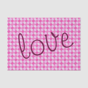 Papier Mousseline Romantique Sweet Graphisme Tissé rose Texte Person