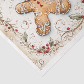 Papier Mousseline Rondes de pain d'épice de Noël (Détail)