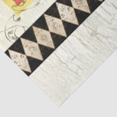 Papier Mousseline Rooster Aquarelle Arlequin Russe Découpage en bois (Détail)