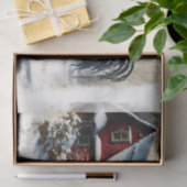 Papier Mousseline Rooster d'hiver (Cadeau)