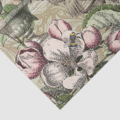 Papier Mousseline Rooster Garden Flower Papillon Art (Détail)