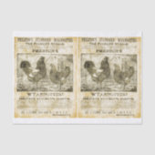 Papier Mousseline Rooster Recherché (double image) (Recto)