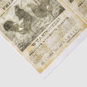 Papier Mousseline Rooster Recherché (double image) (Détail)