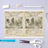 Papier Mousseline Rooster Recherché (double image) (Artisanat)