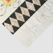 Papier Mousseline Rooster rustique Aquarelle Arlequin bois Découpage (Détail)