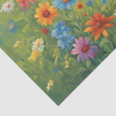 Papier Mousseline Rooster vibrant dans le Jardin des Fleurs (Détail)