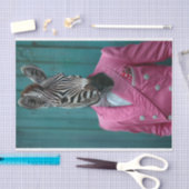 Papier Mousseline Roscoe le Zèbre (Artisanat)