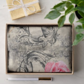 Papier Mousseline rose à Paris (Cadeau)