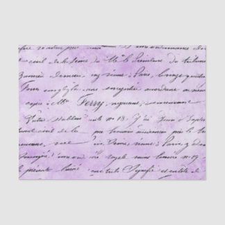 PAPIER MOUSSELINE ROSE AVEC ÉCRITURE À LA MAIN NOIRE